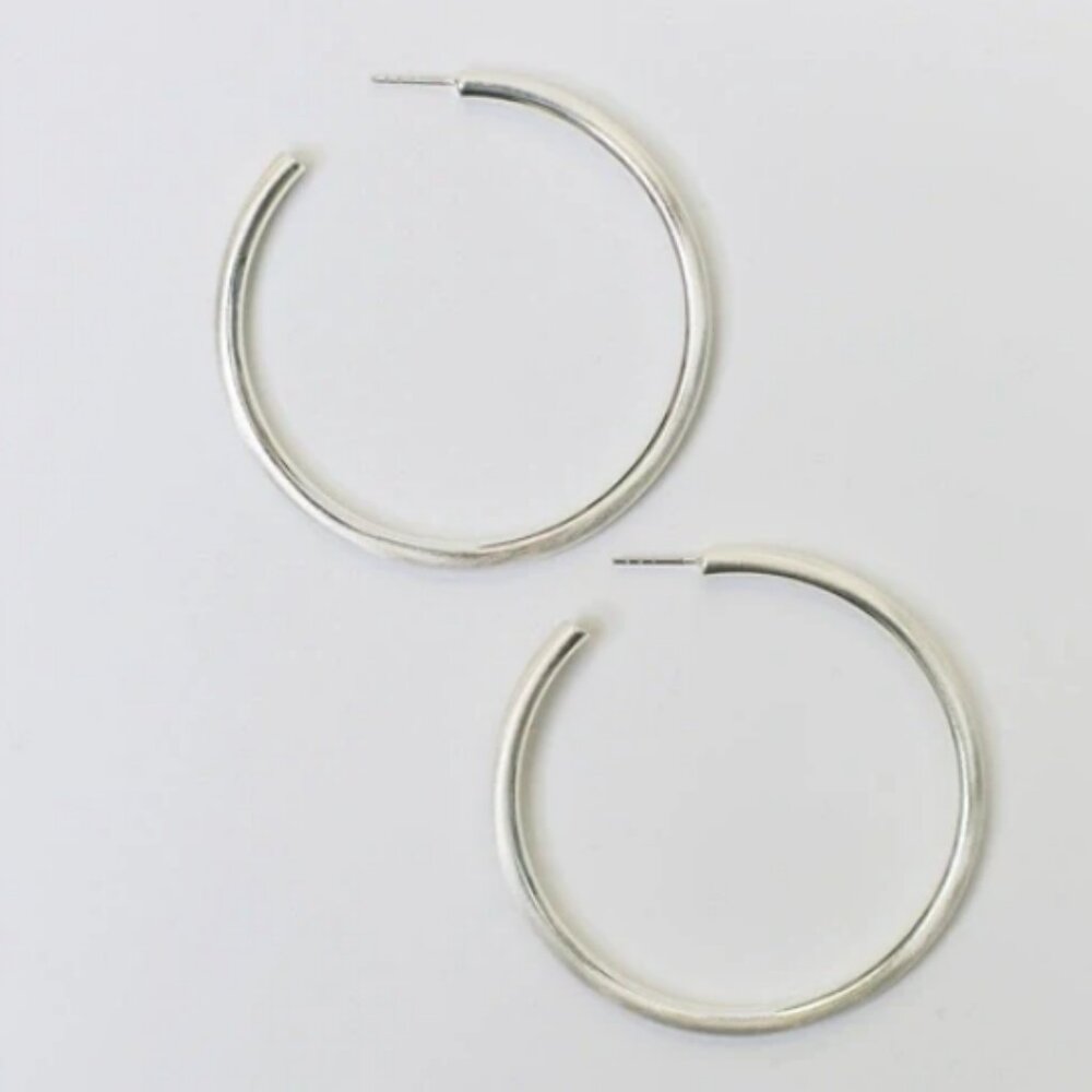 Salem Silver Hoop Earrings